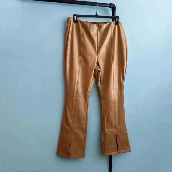 NWT TINSELTOWN FAUX LEATHER PANTS 1X - Picture 1 of 5